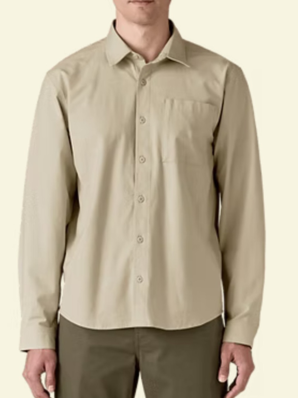 Patagonia Mens Nomader Organic Cotton Long Sleeve Travel Shirt Pelican XL NWT*W3